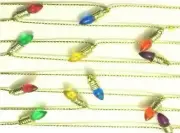 Dollhouse Miniature Christmas Color Light Blub Mini Garland Decoration 3 Ft Long