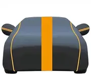 Car Cover Waterproof for Toyota Yaris Yaris Cross 2000-2024, Full Car Cover Outdoor Sun Rain Dust Scratch All Weather Protection Durable UV Resistant with Reflective Strips Car Covers (Color : C, Si