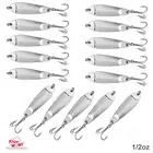 Qty 15 Fish WOW! 1/2oz Casting Jig Hammered spoons Silver 0.5oz