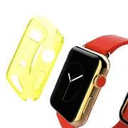 For Apple Watch Series 3,38-mm Case,Slim TPU Protective Cover,Yellow