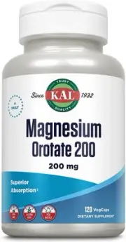 KAL Magnesium Orotate 200 mg, Superior Absorption Formula, Chelated Magnesium fo