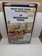 Woodland Scenics TR1577 Fall Colors 14 Deciduous Trees 3" To 5" Tall