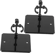 CHICAMPERA 2pcs Figure Display Stand Action Figures Doll Holder Model Support Stand Adjustable Displaying Figure Stand Desktop Display Stand Display Shelf Manual Support Plastic Black