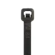 8" 18# Black UV Cable Ties Nylon Tamper-Proof 1000/Case