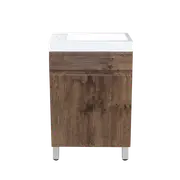 500*250mm Bathroom Vanity Mini MDF Dark Oak Freestanding/Wall Hung With Ceramic Top