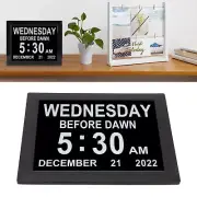 Digital Day Calendar Clock Auto Dimming Large Display Elderly Digital Clock CRY