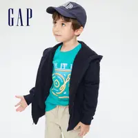 在飛比找蝦皮商城優惠-Gap 兒童裝 仿羊羔絨連帽外套-海軍藍(733485)