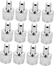 DRESSOOS 12Pcs Tire Valve Caps Durable Valve Stem Caps for Cars Easy Installation Prevents Leakage and Dirt Against and Corrosion Suitable for All Vehicles
