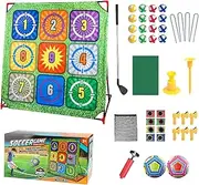 Backyard Golf Game - 4 in 1 Golf Target Game | Interactive Preschool Learning Activity, Outdoor Toy for Children Home Practice, Living Room Fun