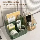 Bedroom Storage Container School Supplies Holder Transparent Multi Compartments