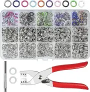 150 Sets Snap Fasteners Kit, Heavy Duty Snap Button Press Stud Cap with Pliers