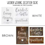 Wood Decorative Wedding Reception Signs Rustic Farmhouse Wedding/Anniversary