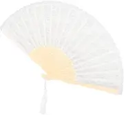 CORHAD Retro Lace Folding Fan Elegant Handheld Fan for Home Decor Costumes and Special Events Vintage Style Wall Decoration Lightweight and Portable Present Option