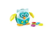 Learning Resources Hoot the Fine Motor Owl, Color, Shapes and Number Development, 6 Pieces, Ages 18 Months +