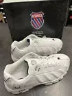 New Men’s K-Swiss ST329 Leather Shoes White 100% Original Low Top 0866129