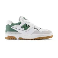 在飛比找momo購物網優惠-【NEW BALANCE】NB 550 男鞋 女鞋 綠灰白色