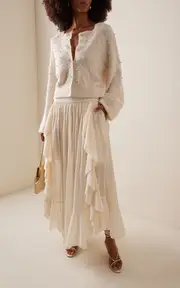 [Zimmermann] Crush Embellished Knit Alpaca Cardigan