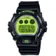 【CASIO 卡西歐】G-SHOCK 經典系列 運動電子錶 萊姆綠X黑 DW-6900RCS-1_50mm