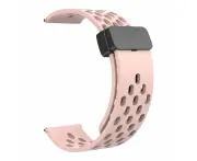 Wahoo ELEMNT RIVAL compatible Silicone Magnetic Sports Watch Straps - Sand Pink