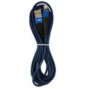 USB Durable nylon Mermaid Blue Black Charger Cable For iphone ipad