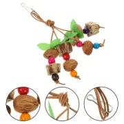 Bird Parrot Chewing Toy Hanging Bite Plaything for Bird Cage Accessories