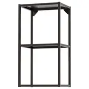 ENHET wall fr w shelves, anthracite, 40x30x75 cm