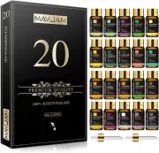 20PCS Essential Oil Gift Set, 5Ml/0.17Fl.Oz Pure Essential Oils for Diffusers Ma
