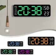 Modern Digital Alarm Clock with Date Display and Temperature Indicator