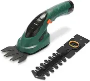 2 in 1 Cordless Grass Lawn Mower Hedge Trimmer,Electric Trimmer with Telescopic Handle and Trolley Wheel,Gas Mower,Without Pole Wheels