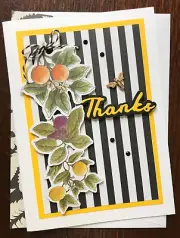 Handmade Greeting Card - Thanks, Thank you Card