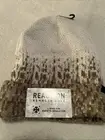 KENNETH COLE REACTION Men's Pixelated Ombre Knit Beanie Khaki/ White ONE SIZE
