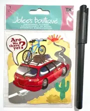 Jolee's Are we There Yet Road Trip Stickers Scrapbooking Embellishment Card