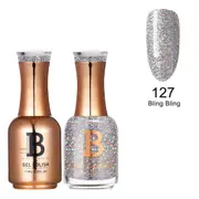 Billionaire Gel Polish UV LED & Nail Lacquer Duo 127 Bling Bling 15ml