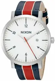 Nixon Rollo Watch Blue and Red Leather Strap A945-1854 / A945 1854 / A9451854