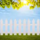 2Pcs Flower Border Fencing Vinyl Picket Fence Miniature Picket Fence