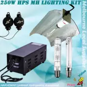 Hydroponics Grow Light Combo 250W HPS MH Ballast Wing Shade Lighting Kit
