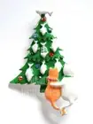 Cats w Christmas Tree Pin / Fish Tree Holiday Pin and/or Pendent / Cat Jewelry