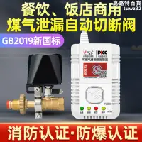 在飛比找露天拍賣優惠-燃氣警報器家用電磁切斷閥廚房瓦斯液化氣瓦斯洩漏氣體自動斷氣