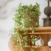 在飛比找蝦皮商城精選優惠-花古谷小店 紫露蘭錦吊蘭綠植模擬植物垂吊裝飾擺飾花藝套裝清新