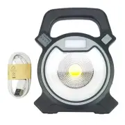 4 Mode COB Flood Light Rechargeable Bright 5W LED Outdoor Lamp & USB Charger