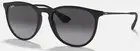 New! Ray-Ban ERIKA CLASSIC BLACK Grey Gradient Lens Size Small RB4171 001 55-15!