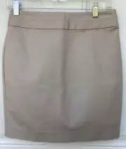 Banana Republic Factory Womens Beige Pencil Mini Skirt Size OP NWT