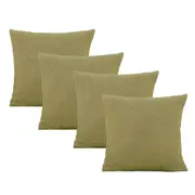 Cushion Cover 4Pcs 45 x 45cm Cushion Covers Decorative Pillow Cases-Green