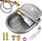 Automatic Dog Water Bowl Dispenser, Stainless Steel Feeder Trough for Livestock