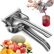 S304 Stainless steel Lemon Squeezer,Heavy Duty Squeeze Manual Juicer,Handheld citrus Squeeze for Watermelon Lemon Orange and Other Fruit