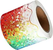 Angoily 1 Roll Cartoon Wave Border Paper Sticker Wear Resistant Decorative Border for Bulletin Boards Removable for Classroom Office Windows and