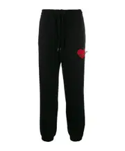 Love decal sweatpants Black