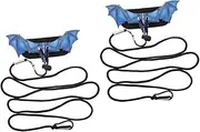 Ipetboom 2 Sets leash gecko vest dragon harness and leash amphibians walking leash watch strap squirrel harness vest Small Pet Hauling Rope Pet Reptiles Rope cable