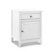 Artiss Bedside Tables Side Table Drawers Nightstand White