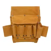 Thickened Tool Waist Bag Cowhide Hardware Tool Storage Toolkit for Carpenter